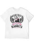 Rabbits - Never Trust Men Who Don't Like Rabbit Classic Cotton Tee – Unisex Comfort For Any Season