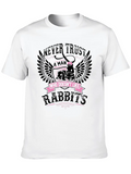 Rabbits - Never Trust Men Who Don't Like Rabbit Classic Cotton Tee – Unisex Comfort For Any Season