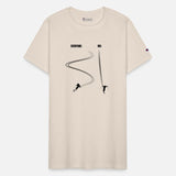 Raced down the ski slope - skier saying