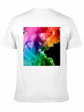 Rainbow Clouds Classic Cotton Tee – Unisex Comfort For Any Season