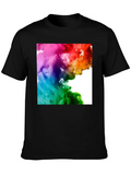 Rainbow Clouds Classic Cotton Tee – Unisex Comfort For Any Season