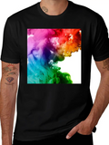 Rainbow Clouds Classic Cotton Tee – Unisex Comfort For Any Season