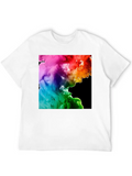 Rainbow Clouds Classic Cotton Tee – Unisex Comfort For Any Season