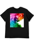 Rainbow Clouds Classic Cotton Tee – Unisex Comfort For Any Season