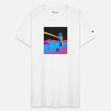 Rainbow In Galaxy Desert Night Retro Surrealism