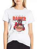 Ramen Raider Eating Ramen Classic Cotton Tee – Unisex Comfort For Any Season