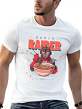 Ramen Raider Eating Ramen Classic Cotton Tee – Unisex Comfort For Any Season