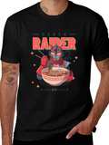 Ramen Raider Eating Ramen Classic Cotton Tee – Unisex Comfort For Any Season