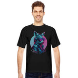 Rebellious wild pig in blue and pink