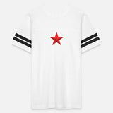 Red Star - Minimal Geometric Symbol T-Shirt