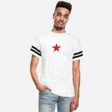Red Star - Minimal Geometric Symbol T-Shirt