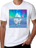 Reflected Glacier Classic Cotton Tee – Unisex Comfort For Any Season