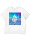 Reflected Glacier Classic Cotton Tee – Unisex Comfort For Any Season