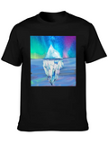 Reflected Glacier Classic Cotton Tee – Unisex Comfort For Any Season