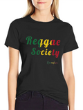 Reggae Society Rastafari Classic Cotton Tee – Unisex Comfort For Any Season