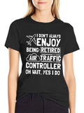 Retired Air Traffic Controller Airplane Classic Cotton Tee – Unisex Comfort For Any Season