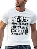 Retired Air Traffic Controller Airplane Classic Cotton Tee – Unisex Comfort For Any Season