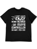 Retired Air Traffic Controller Airplane Classic Cotton Tee – Unisex Comfort For Any Season