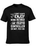 Retired Air Traffic Controller Airplane Classic Cotton Tee – Unisex Comfort For Any Season