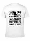 Retired Air Traffic Controller Airplane Classic Cotton Tee – Unisex Comfort For Any Season