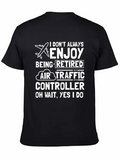 Retired Air Traffic Controller Airplane Classic Cotton Tee – Unisex Comfort For Any Season