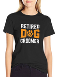 Retired Dog Groomer Fur Artist Retirement Party Classic Cotton Tee – Unisex Comfort For Any Season