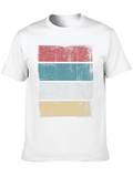 Retro Background Sunset Grunge Classic Cotton Tee – Unisex Comfort For Any Season