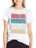 Retro Background Sunset Grunge Classic Cotton Tee – Unisex Comfort For Any Season