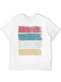 Retro Background Sunset Grunge Classic Cotton Tee – Unisex Comfort For Any Season