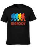 Retro Bigfoot Pop Art Classic Cotton Tee – Unisex Comfort For Any Season