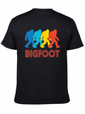 Retro Bigfoot Pop Art Classic Cotton Tee – Unisex Comfort For Any Season