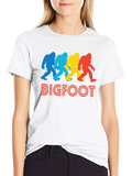 Retro Bigfoot Pop Art Classic Cotton Tee – Unisex Comfort For Any Season