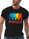 Retro Bigfoot Pop Art Classic Cotton Tee – Unisex Comfort For Any Season