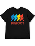 Retro Bigfoot Pop Art Classic Cotton Tee – Unisex Comfort For Any Season