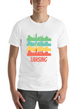 Retro Lansing MI Skyline Pop Art Classic Cotton Tee – Unisex Comfort For Any Season