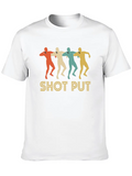 Retro Shot Put Pop Art Classic Cotton Tee – Unisex Comfort For Any Season