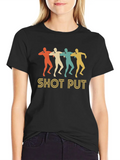 Retro Shot Put Pop Art Classic Cotton Tee – Unisex Comfort For Any Season
