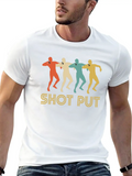 Retro Shot Put Pop Art Classic Cotton Tee – Unisex Comfort For Any Season