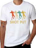 Retro Shot Put Pop Art Classic Cotton Tee – Unisex Comfort For Any Season