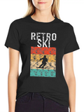 Retro Ski Classic Cotton Tee – Unisex Comfort For Any Season