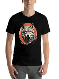 Retro Style Wolf Classic Cotton Tee – Unisex Comfort For Any Season