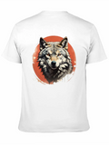 Retro Style Wolf Classic Cotton Tee – Unisex Comfort For Any Season