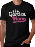 Garden Mom Black T-Shirt Gardening Gift