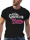 Garden Mom Black T-Shirt Gardening Gift