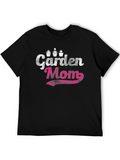 Garden Mom Black T-Shirt Gardening Gift