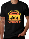 My Retirement Vehicle T-Shirt - Golf Cart Design