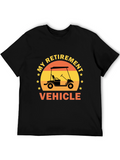 My Retirement Vehicle T-Shirt - Golf Cart Design
