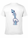 Funny Upward Pointing Arrow Cartoon T-Shirt
