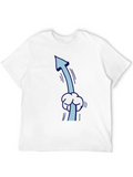 Funny Upward Pointing Arrow Cartoon T-Shirt