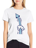 Funny Upward Pointing Arrow Cartoon T-Shirt